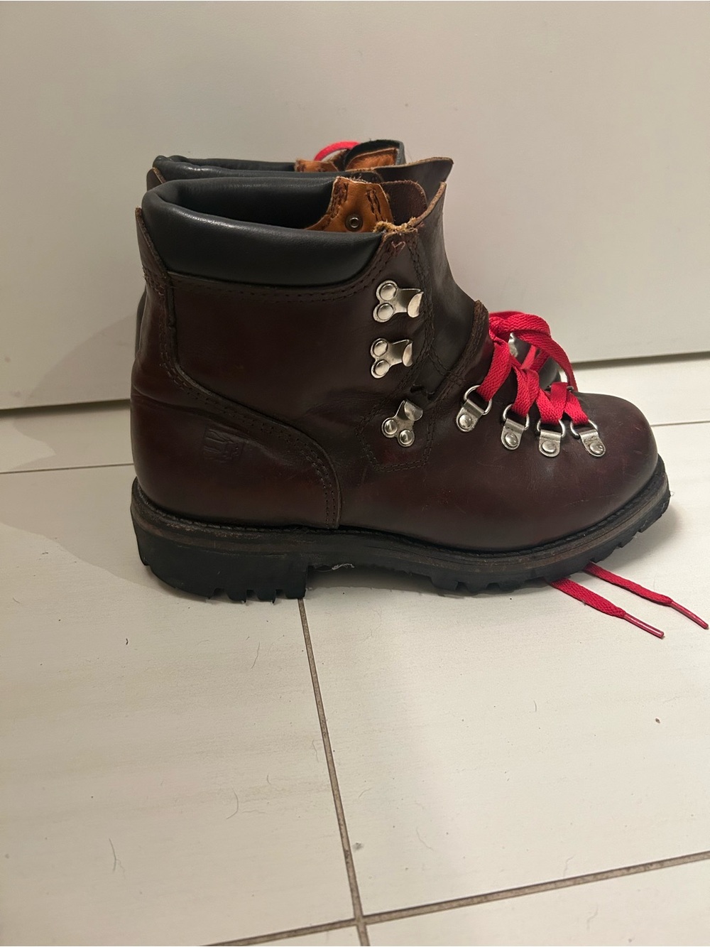 Prospector Leather Hiking Boots Men’s Size 8E Made in Canada Brown